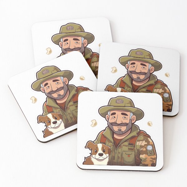 Item preview, fowl dog stickers Abuelo designed and sold by pawsome purrfect.