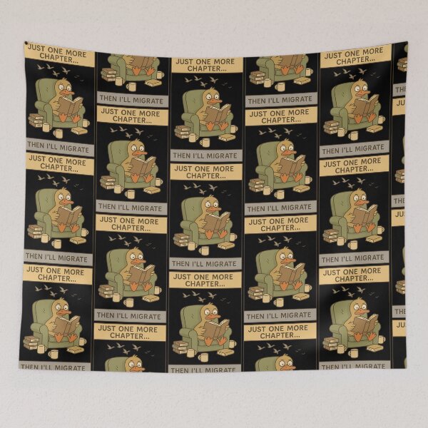 Item preview, Just One More Chapter Then I’ll Migrate – Funny Duck Book Lover Design designed and sold by TeeTimeTreasure.