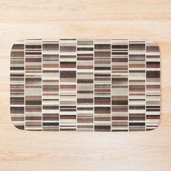 Item preview, Earth and Soil and Air Taupe and Coffee Brown Grunge Chalk Stripes  designed and sold by micklyn.