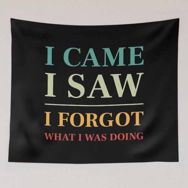 Item preview, I came, I saw, I forgot what I was doing - Funny Saying (Colour) designed and sold by STUDIO-72.