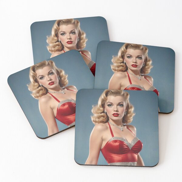 Item preview, 1940s Pin‑Up Hollywood Starlet– Vintage Glamour Pin Up designed and sold by MissSaylor.