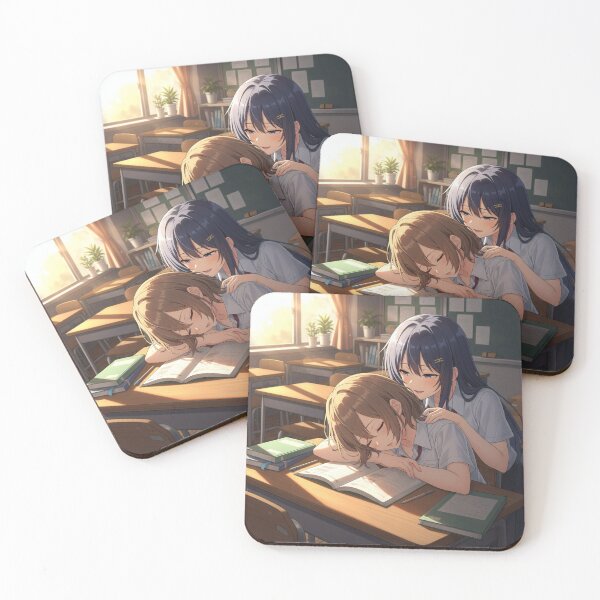 Item preview, Two school girls Yuri discreetly wakes one up designed and sold by GerwantSHOP.