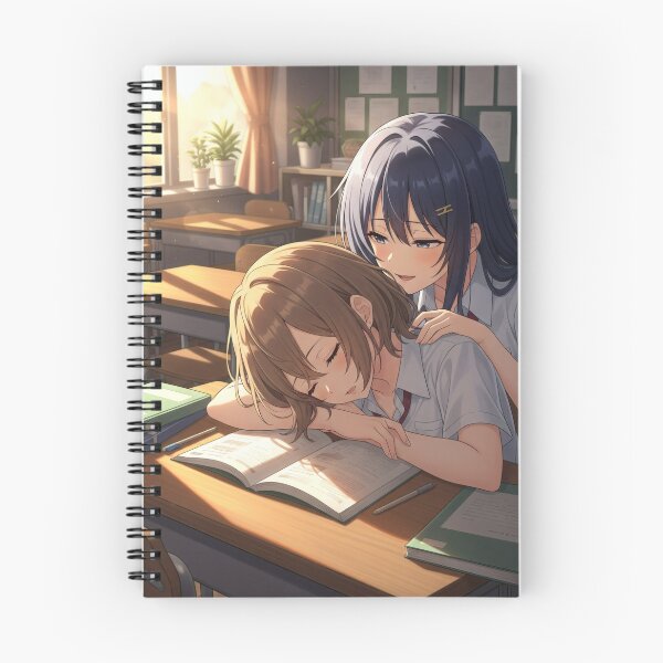 Item preview, Two school girls Yuri discreetly wakes one up designed and sold by GerwantSHOP.