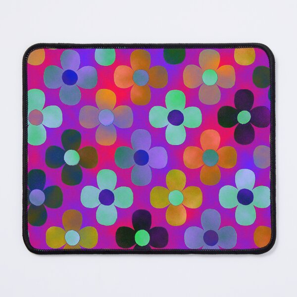 Item preview, Colorful flowers on purple designed and sold by Sigtrix.