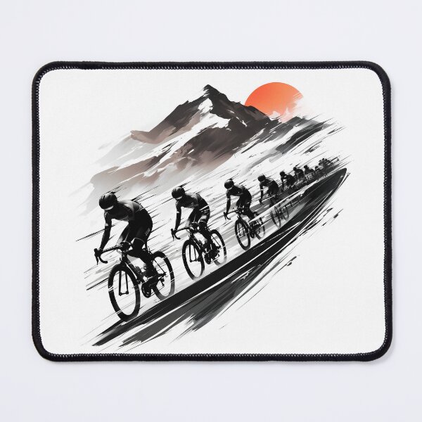 Item preview, Tour de France Cyclist Silhouettes Illustration designed and sold by Windy-market.