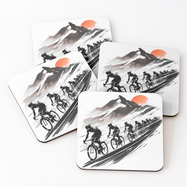 Item preview, Tour de France Cyclist Silhouettes Illustration designed and sold by Windy-market.