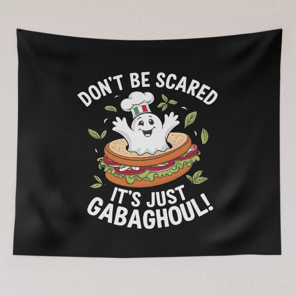 Item preview, Gaba Ghoul Funny Ghost Italian - The perfect gift for fans of Italian food, ghosts, Halloween, and witty wordplay. designed and sold by ZyziowskyArt.