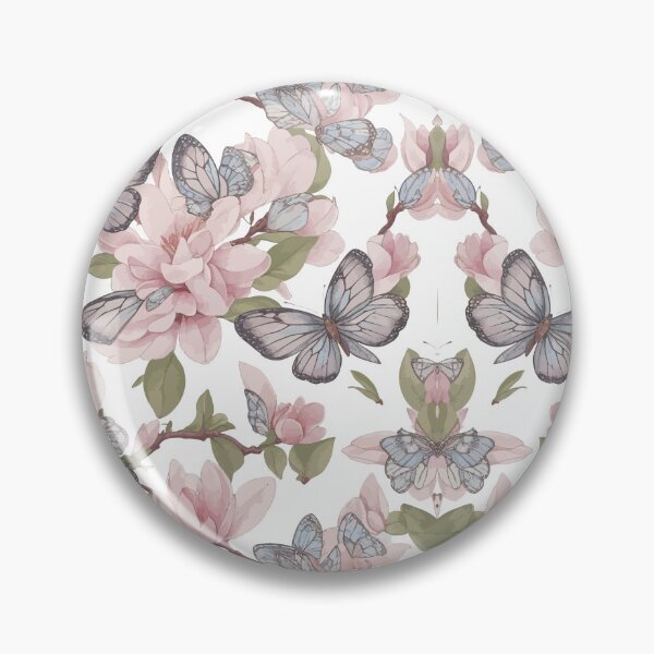 Item preview, Pastel​ butterfly​s​ in​ the​ garden floral designed and sold by upupupshop.