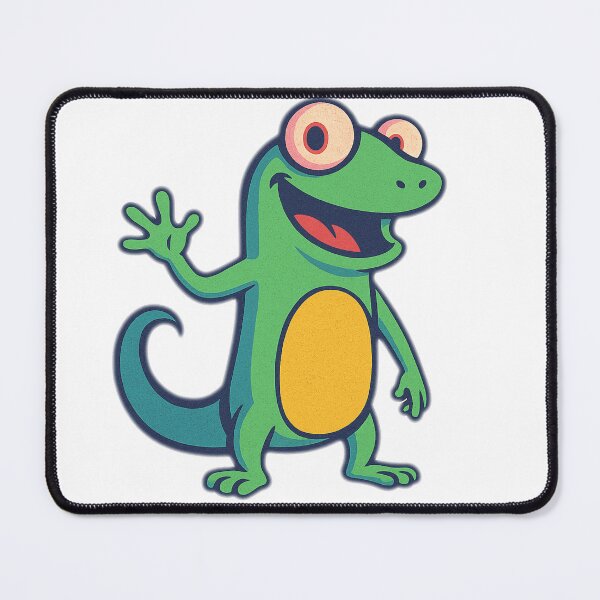 Item preview, Happy Cartoon Lizard – Funny Gecko Character designed and sold by KateVil.
