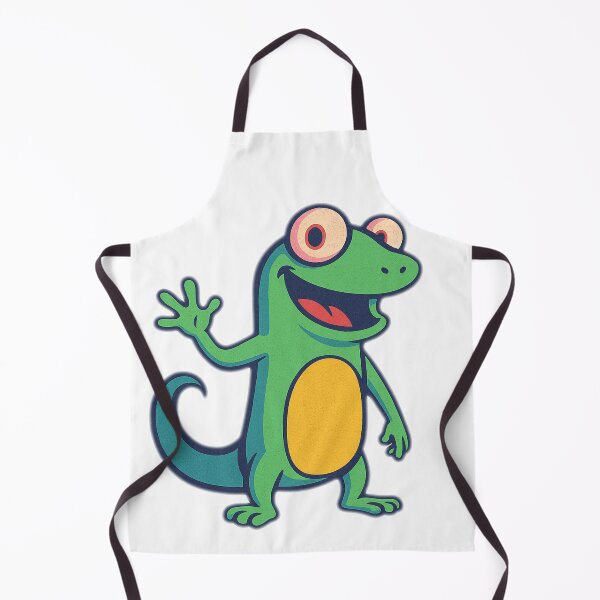 Item preview, Happy Cartoon Lizard – Funny Gecko Character designed and sold by KateVil.