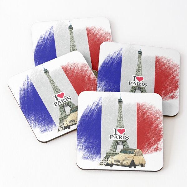 Item preview, Citroën 2CV and Eiffel Tower – Vintage Photography of Paris designed and sold by Caravaneando IT.