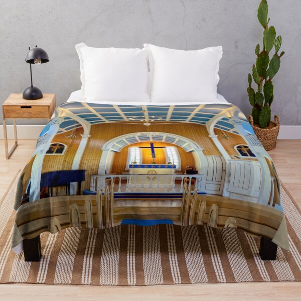 Item preview, Interior of the Blue Church Seydisfjordur Iceland designed and sold by Debra Martz.