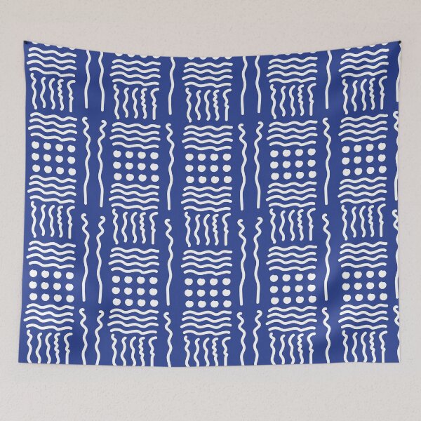 Item preview, Bogolan blue loincloth designed and sold by Wolagno.