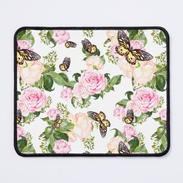 Item preview, pale pink blossom print and butterflys designed and sold by upupupshop.