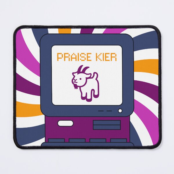 Item preview, Praise Kier with Baby Goat – Retro Computer Pixel Art Severance Design designed and sold by RealLifeMerchies.