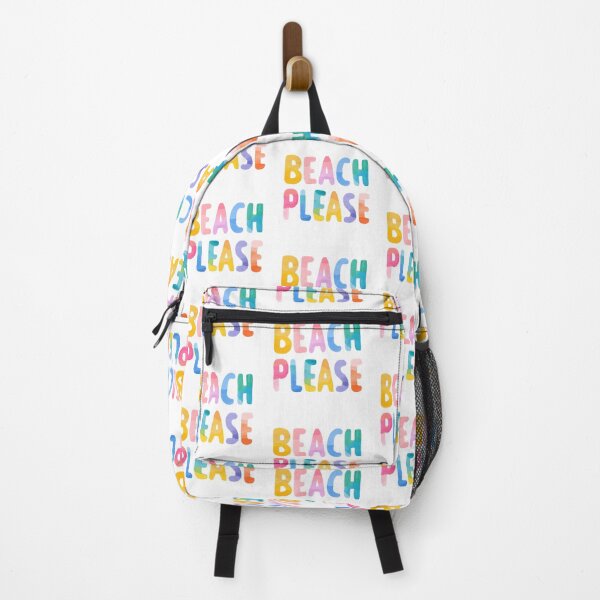 Item preview, Colorful “Beach Please” Quote – Fun Tropical Summer Typography designed and sold by BobaBunny76.