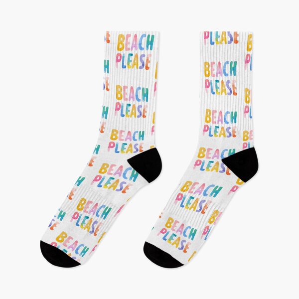 Item preview, Colorful “Beach Please” Quote – Fun Tropical Summer Typography designed and sold by BobaBunny76.