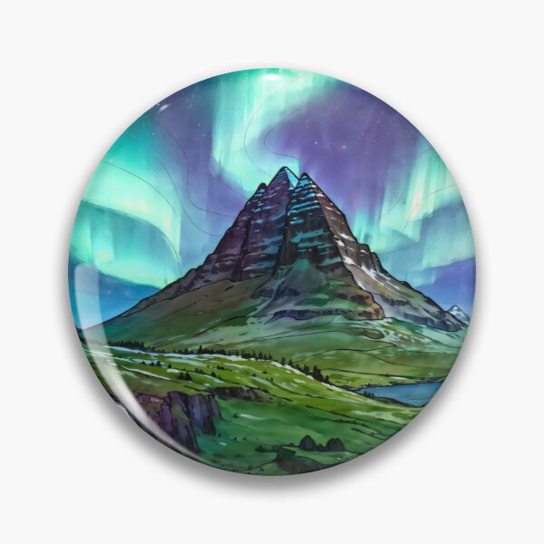 Item preview, Aurora Over the Mountain Peaks designed and sold by HSE1.