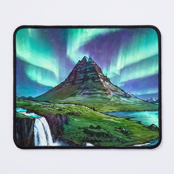 Item preview, Aurora Over the Mountain Peaks designed and sold by HSE1.