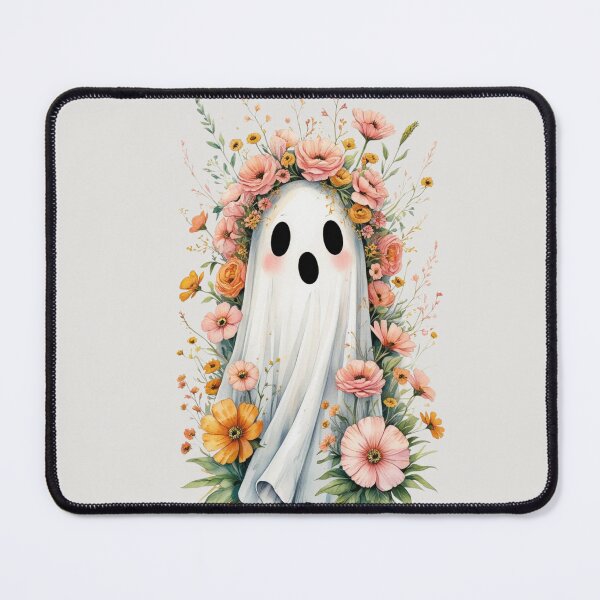 Item preview, Botanical Ghost, Cute Autumn Floral Halloween Illustration, Cute Floral Ghost designed and sold by KolorellaS.