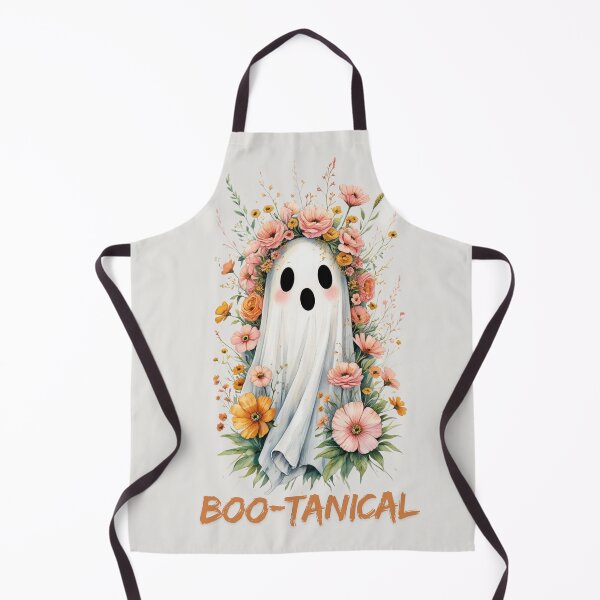 Item preview, Botanical Ghost, Cute Autumn Floral Halloween Illustration, Cute Floral Ghost designed and sold by KolorellaS.