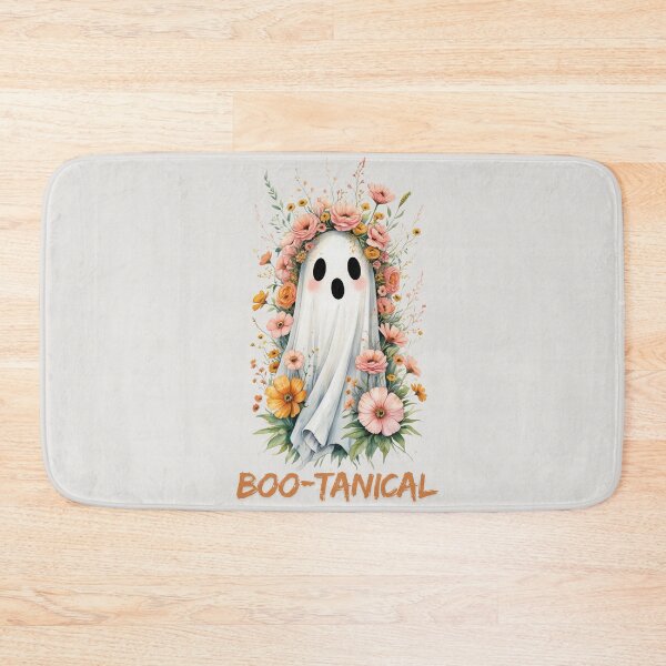 Item preview,  Botanical Ghost, Cute Autumn Floral Halloween Illustration, Cute Floral Ghost designed and sold by KolorellaS.