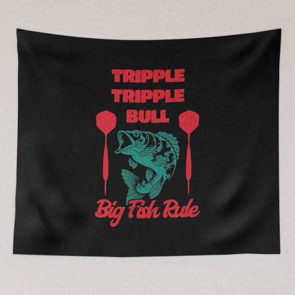Item preview, Darts Tripple Tripple Bull Big Fish Rule designed and sold by OmmeDesigns.
