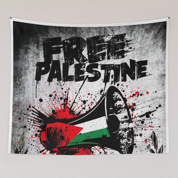 Item preview, Free Palestine Megaphone – Protest Art designed and sold by JOOOWW.