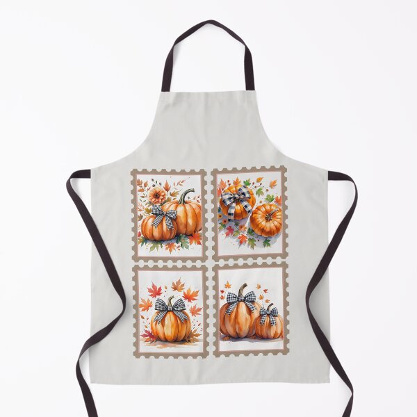 Item preview, Vintage Autumn Halloween Postage Stamps, Pumpkins, Checkered Ribbon designed and sold by KolorellaS.