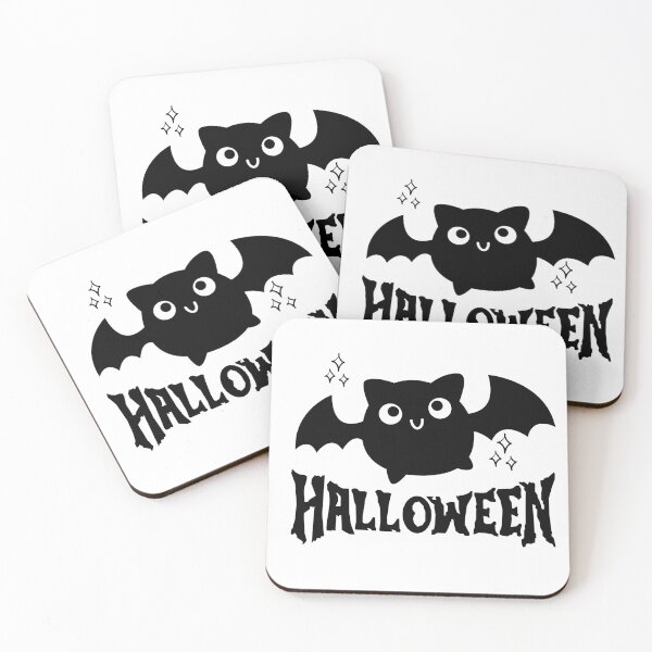 Item preview, Cute bat and halloween letters designed and sold by pinokio@25.