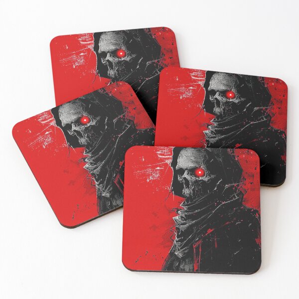 Item preview, Skull with red eye, mystical design designed and sold by WishArtDesign.