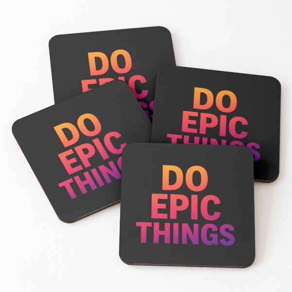 Item preview, Do Epic Things – Bold Motivational Quote Shirt | Gradient Typography Minimalist Graphic Tee for Dreamers & Achievers designed and sold by DevineCouture.