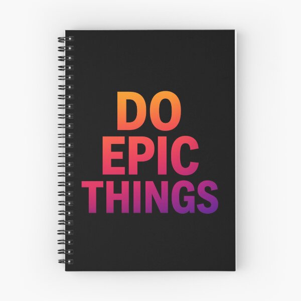Item preview, Do Epic Things – Bold Motivational Quote Shirt | Gradient Typography Minimalist Graphic Tee for Dreamers & Achievers designed and sold by DevineCouture.
