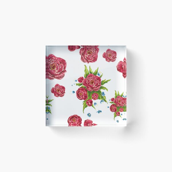 Item preview, Red Roses Pattern – Elegant Floral Design designed and sold by AlisaArtDecor.