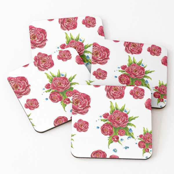 Item preview, Red Roses Pattern – Elegant Floral Design designed and sold by AlisaArtDecor.