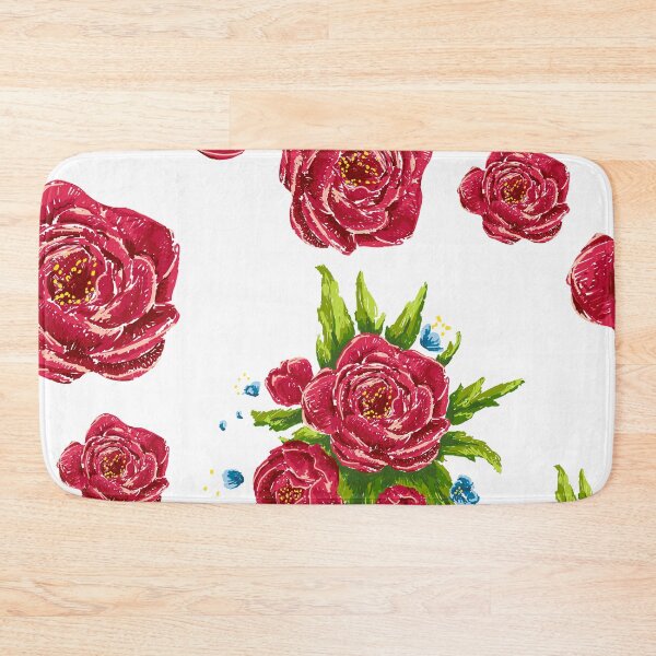 Item preview, Red Roses Pattern – Elegant Floral Design designed and sold by AlisaArtDecor.