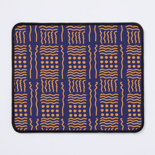 Item preview, Bogolan loincloth orange blue designed and sold by Wolagno.