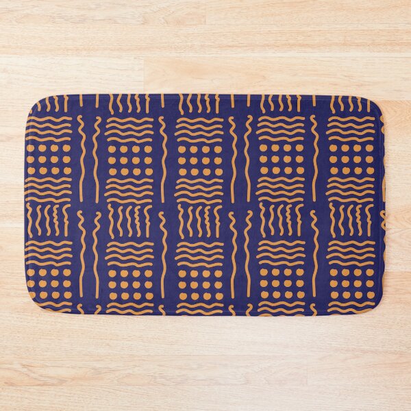 Item preview, Bogolan loincloth orange blue designed and sold by Wolagno.