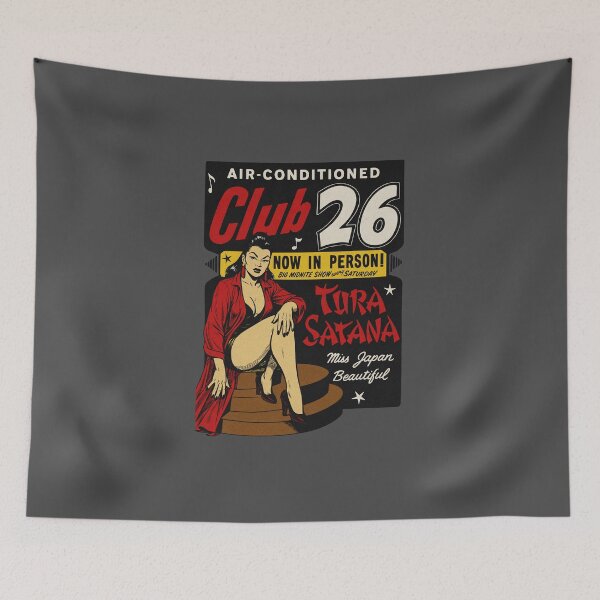 Item preview, Vintage Tura Satana Burlesque Club Fan Art designed and sold by Kujo Dangerous Vintage.