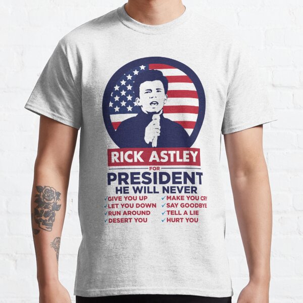 Rick Astley T Shirts Redbubble - rick astley t shirt roblox