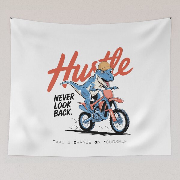 Item preview, Hustle. Never Look Back. Take a chance on yourself. designed and sold by InkVolt.
