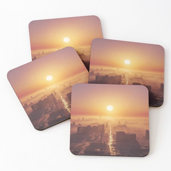 Item preview, Post Apocalyptic Landscape With Sunset designed and sold by Pivi's Design.