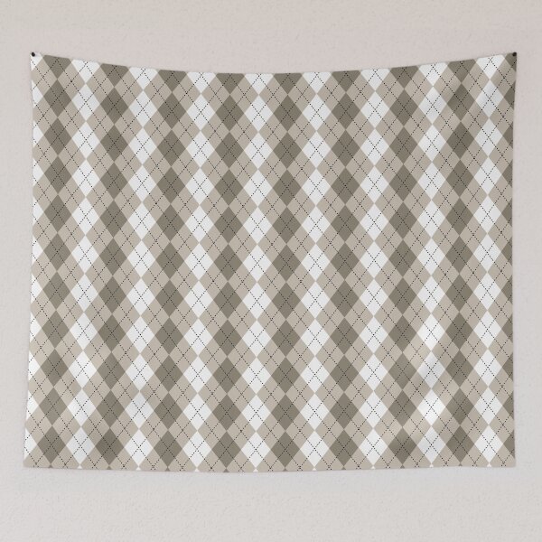 Item preview, Beige Neutral Argyle Preppy Diamonds All Over designed and sold by Feeling Artsy.