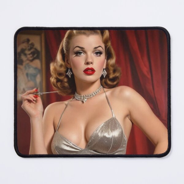 Item preview, Vintage 1940s Pin‑Up Starlet– Brunette Glamour Pin Up designed and sold by MissSaylor.