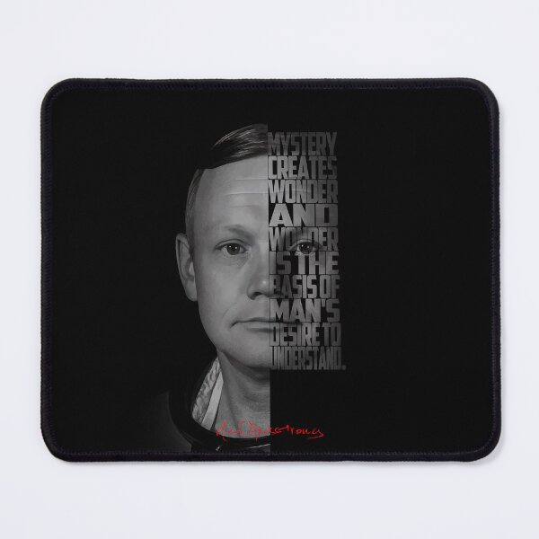 Item preview, Neil Armstrong Quote Black & White Art designed and sold by Enea Kelo.