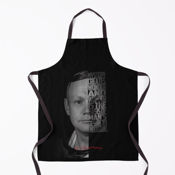 Item preview, Neil Armstrong Quote Black & White Art designed and sold by Enea Kelo.