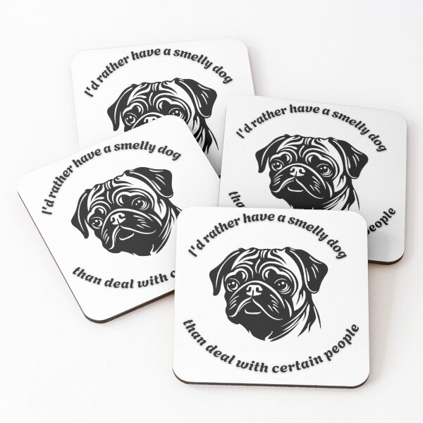Item preview, Pug  I'd rather have a smelly dog designed and sold by OhMyCotton.
