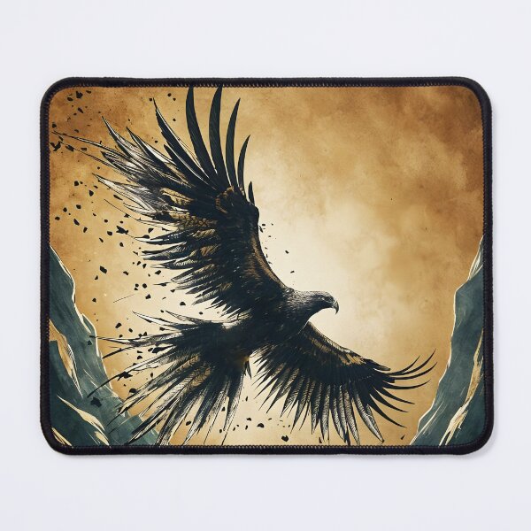 Item preview, Charcoal Gold Falcon, Ai Generated Art designed and sold by ACC .