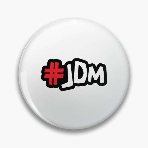Item preview, #JDM - Bold Red Japanese Car Culture Hashtag designed and sold by ApexFibers.