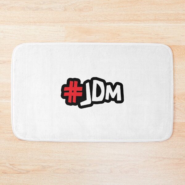 Item preview, #JDM - Bold Red Japanese Car Culture Hashtag designed and sold by ApexFibers.